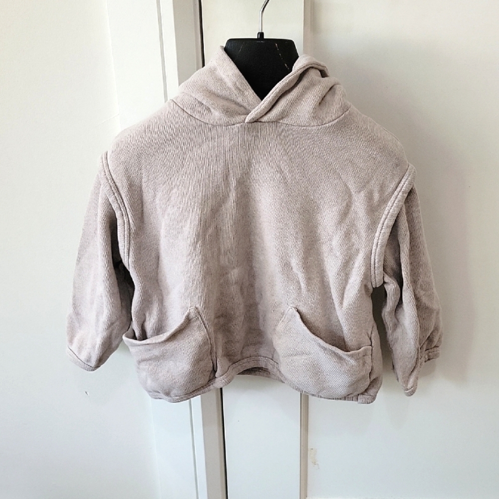 Cozy Kids' Tan Hoodie Sweater